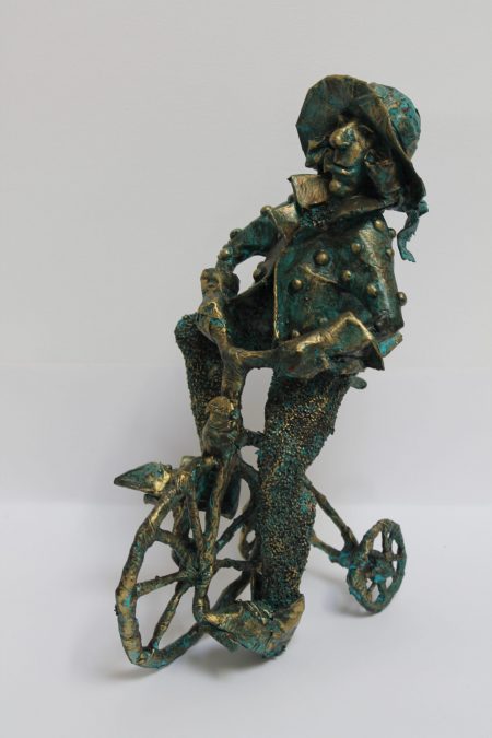 cycliste sculpture nadiejda mouly